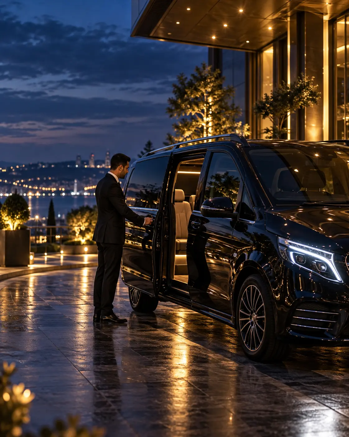 VIP Vito iç kabin deri koltuklar ve özel aydınlatma